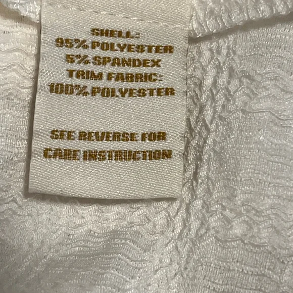 Cocobleu NY Cottagecore Button, Short Sleeve Top, Ruffled Collar, Sz S, White - Picture 9 of 9